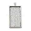 Alloy Pendant Cabochon Settings X-PALLOY-2418-AS-LF-1