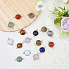 16Pcs 8 Styles Natural & Synthetic Mixed Gemstone Connector Charms G-UN0001-25-4