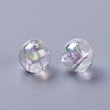 Eco-Friendly Transparent Acrylic Beads X-PL733-2-2