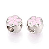 Alloy Enamel European Beads FIND-N011-05P-2