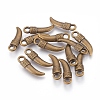 Tibetan Style Alloy Italian Horn Pendants X-EA13608Y-AB-2