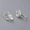 304 Stainless Steel Leverback Earring Settings STAS-F191-03S-12mm-3