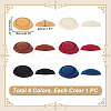 6Pcs 6 Colors EVA Cloth Teardrop Fascinator Hat Base for Millinery AJEW-FG0003-20-2