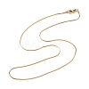 304 Stainless Steel Square Snake Chains Necklaces NJEW-P170-02G-10-1