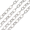 Electroplate Brass Paperclip Chains CHC-L019-31P-1