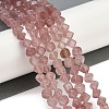 Natural Strawberry Quartz Beads Strands G-A257-A07-01-2