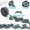 Polyester Ethnic Style Flower Embroidery Lace Ribbon OCOR-WH0067-48C-4