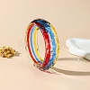 Faceted Transparent Resin Bangles for Women WG9D920-03-1
