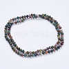 Natural Indian Agate Beaded Multi-use Necklaces/Wrap Bracelets NJEW-K095-A10-2