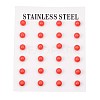 Tarnish Resistant 304 Stainless Steel Spray Painted Stud Earrings LS-EJEW-H353-07-C-1