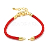 Nylon Cords Bracelet Makings Fit for Connector Charms AJEW-P116-02G-16-1