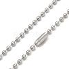 Alloy Cross Pandant Necklace with Ball Chains NJEW-K245-001A-4