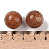 Synthetic Goldstone No Hole Sphere Beads G-K353-04D-25-3