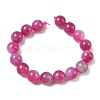 Dyed Natural Malaysia Jade Beads Strands G-G021-01D-12-4