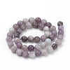 Natural Lilac Jade Beads Strands X-G-Q462-109-6mm-2