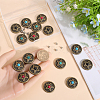 Gorgecraft 16 Sets 4 Colors Alloy Buttons FIND-GF0006-23-3