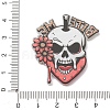 Halloween Luminous Printed Transparent Acrylic Pendants OACR-B055-01D-3