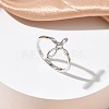 Brass Finger Rings for Women RJEW-K261-07A-P-1