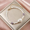 Shell Pearl Beaded Bracelets BJEW-L692-007G-4