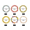 30Pcs 6 Colors Round Glass Seed Beaded Finger Rings RJEW-SZ0001-01-2