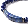 Natural Lapis Lazuli Beads Charm Bracelets BJEW-K164-B05-2