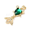 Brass Micro Pave Cubic Zirconia Pendants KK-K375-27G-18-2