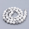 Natural Howlite Beads Strands G-Q462-124-8mm-2