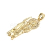 Brass Micro Pave Cubic Zirconia Pendants KK-D409-49G-01-2