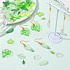 320Pcs 8 Styles Transparent Acrylic Pendants OACR-SC0002-49-5