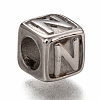 Tarnish Resistant 304 Stainless Steel European Beads OPDL-L020-001N-1