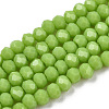 Opaque Solid Color Glass Beads Strands EGLA-A034-P2mm-D30-1