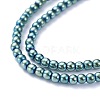 Electroplate Glass Beads Strands EGLA-K014-A-FP06-4