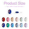 Cheriswelry 120Pcs 12 Colors Transparent Resin Cabochons CRES-CW0001-03-12