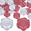 50Pcs 2 Styles Adhesive Wax Seal Stickers DIY-CP0009-10A-1