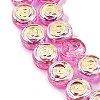 Electroplate Baking Paint Transparent Glass Beads Strands GL-CBA2ED2-05A-3