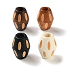 Schima Wood Carved European Beads WD-CBACBB7-01-1
