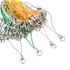 100Pcs Polyester Cord Mobile Straps MOBA-FS0001-02B-6
