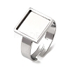 304 Stainless Steel Adjustable Ring Settings STAS-D374-02P-01-1