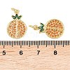 Brass Micro Pave Cubic Zirconia Charms KK-C250-03B-3