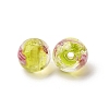 Luminous Handmade Glod Sand Lampwork Beads Strands LAMP-B028-03M-10mm-6
