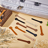 40Pcs 4 Colors Cowhide Zipper Puller Head PURS-GF0001-08-6