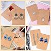 30Pcs Rectangle Paper One Pair Earring Display Cards with Hanging Hole DIY-YW0008-55B-5