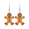 Christmas Theme Alloy Plastic Dangle Earrings FS-WG6FBD6-16-1