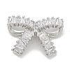 Rack Plating Brass Micro Pave Clear Cubic Zirconia Buttons KK-K293-07A-P-1