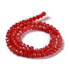 Baking Paint Imitation Jade Glass Bead Strands DGLA-A034-J8MM-A32-4