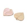 Light Gold Tone Zinc Alloy Enamel Pendants ENAM-WH0061-12B-2