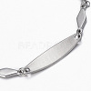304 Stainless Steel ID Bracelets BJEW-H520-08P-3