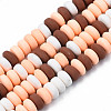 Handmade Polymer Clay Beads Strands CLAY-N008-008S-2