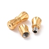 304 Stainless Steel Screw Clasps Ion Plating(IP) STAS-L135-04-1