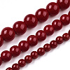 Opaque Solid Color Glass Beads Strands GLAA-T032-P4mm-05-4